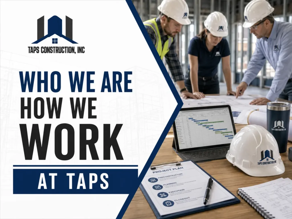 TAPS Construction, Inc. Who We Are